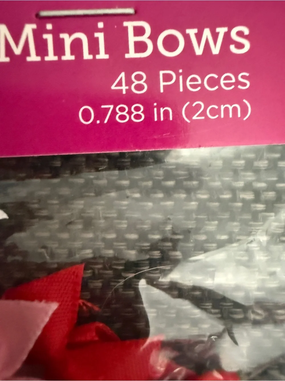 Mini Bows - Red, Pink & White Pack valentines